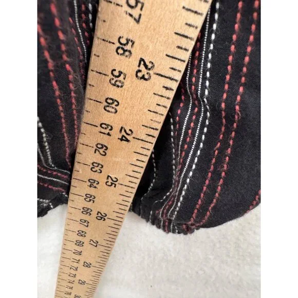 Hatch Jojo Smocked‎ Jumpsuit striped bow tie 90s beach boho sz 2 - Picture 8 of 9